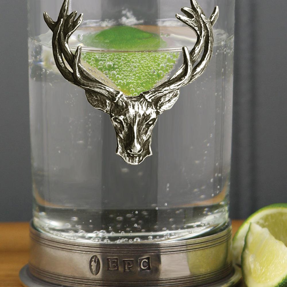 8oz Stag Head Highball Spirits Glass Double Set-Gin Glasses-Yester Home