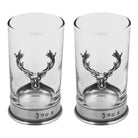 8oz Stag Head Highball Spirits Glass Double Set-Gin Glasses-Yester Home