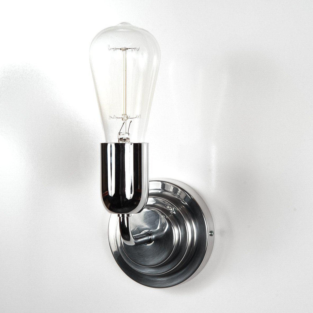 Addison Fixed Deco Chrome Wall Light-Wall Lights-Yester Home
