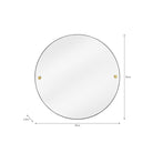 Adelphi Round Wall Mirror | Black-Mirrors-Yester Home