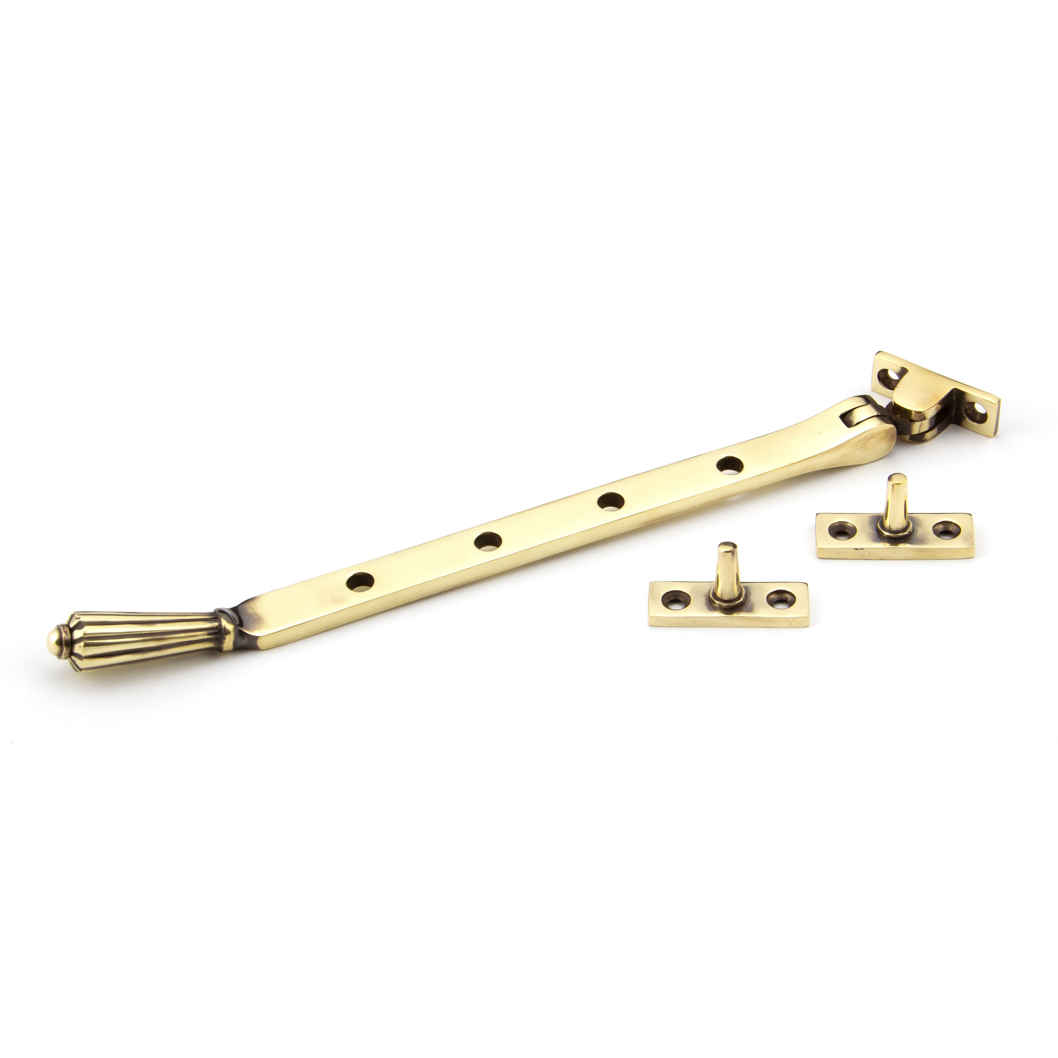Aged Brass 10" Hinton Stay | From The Anvil-Stays-Yester Home