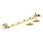 Aged Brass 10" Monkeytail Stay | From The Anvil - Stays - From The Anvil - Yester Home