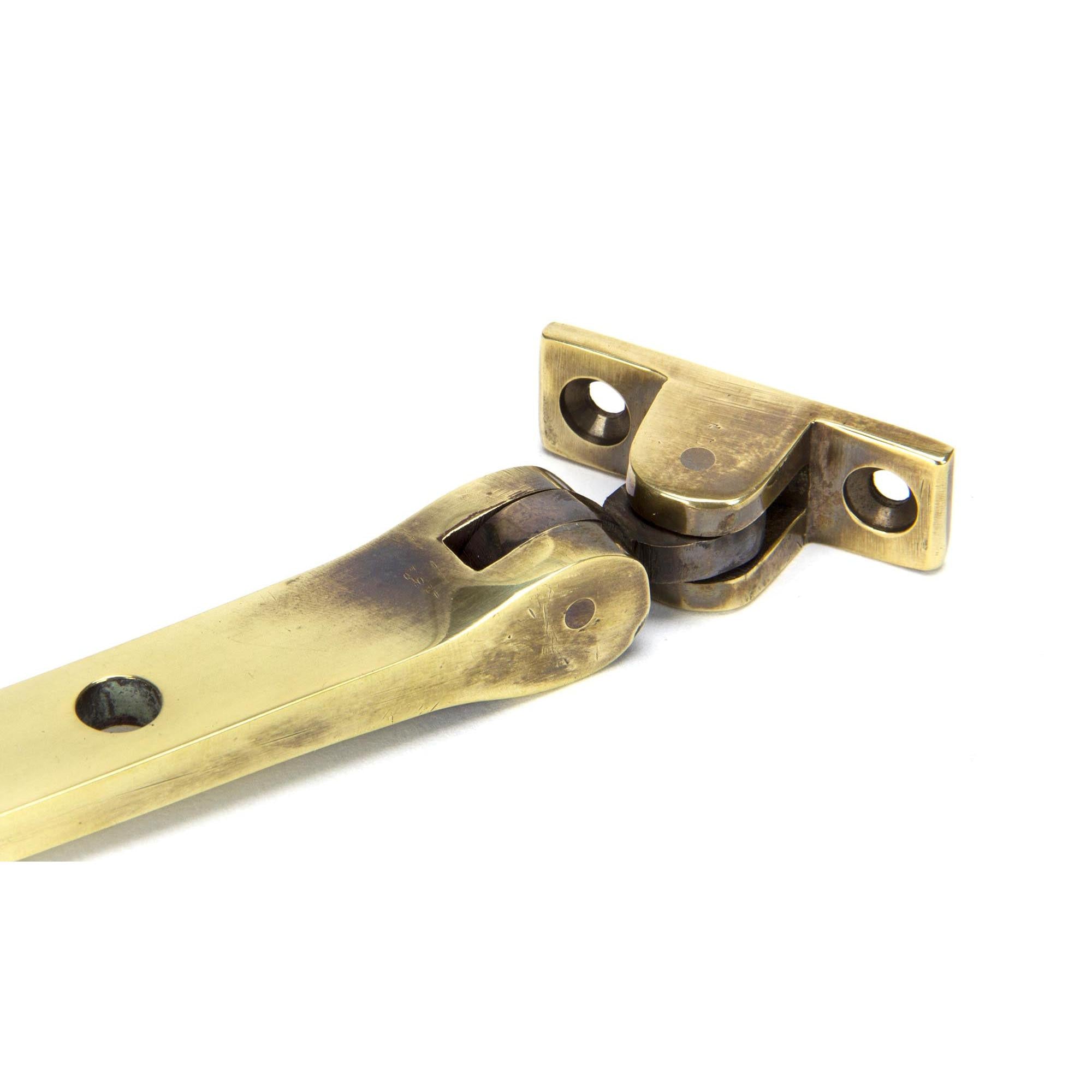 Aged Brass 10" Monkeytail Stay | From The Anvil - Stays - From The Anvil - Yester Home