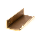 Aged Brass 100mm Moore Edge Pull | From The Anvil-Cabinet Pulls-Yester Home