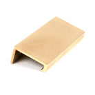 Aged Brass 100mm Plain Edge Pull | From The Anvil-Cabinet Pulls-Yester Home