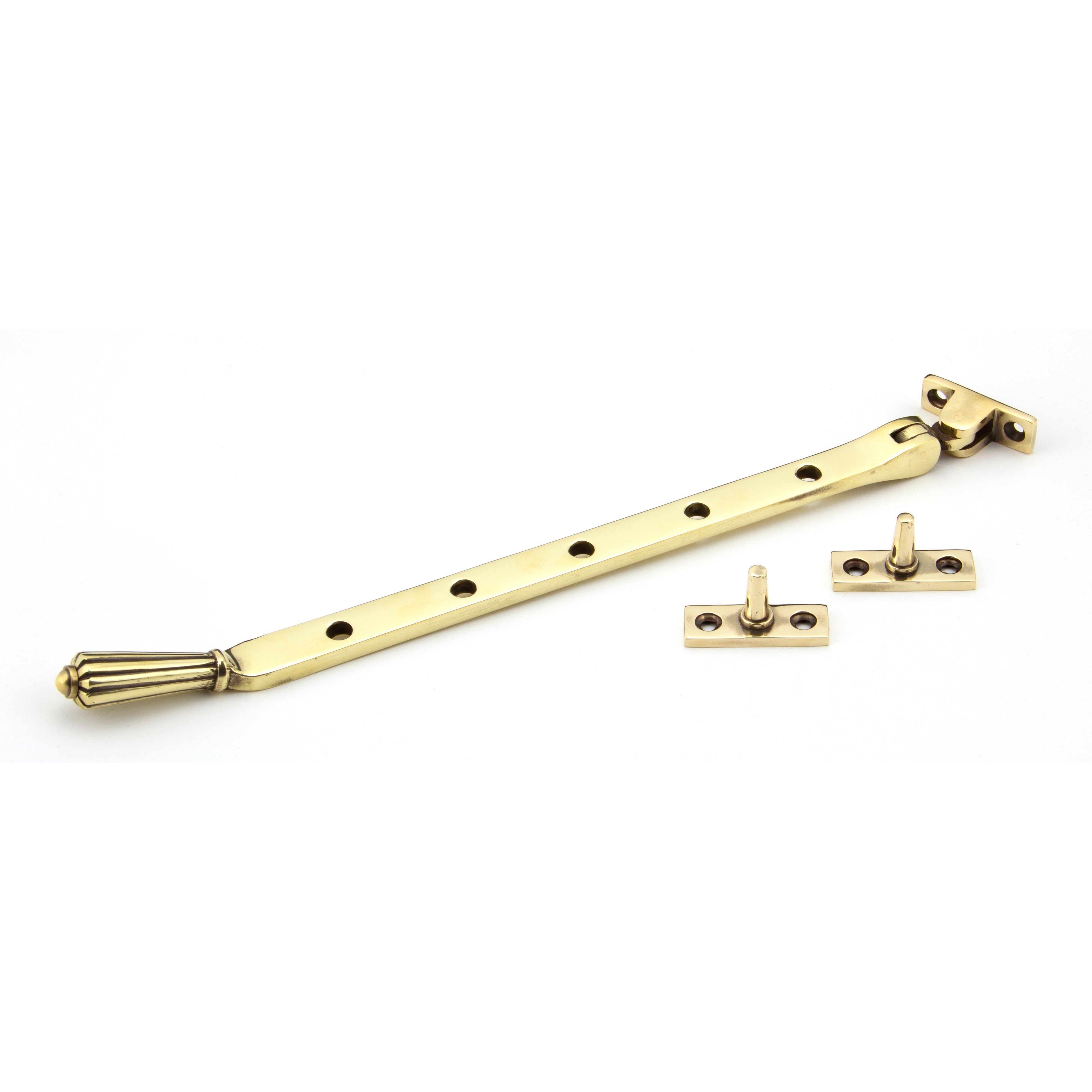 Aged Brass 12" Hinton Stay | From The Anvil-Stays-Yester Home