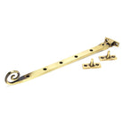 Aged Brass 12" Monkeytail Stay | From The Anvil - Stays - From The Anvil - Yester Home