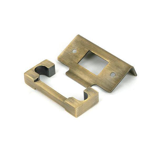 Aged Brass ½" Rebate Kit for Deadbolt - Deadlocks & Deadbolts - From The Anvil - Yester Home