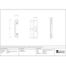 Aged Brass ½" Rebate Kit for Euro Dead Lock - Deadlocks & Deadbolts - From The Anvil - Yester Home