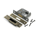 Aged Brass 2½" Euro Profile Dead Lock - Deadlocks & Deadbolts - From The Anvil - Yester Home