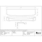 Aged Brass 200mm Moore Edge Pull | From The Anvil - Cabinet Pulls - From The Anvil - Yester Home