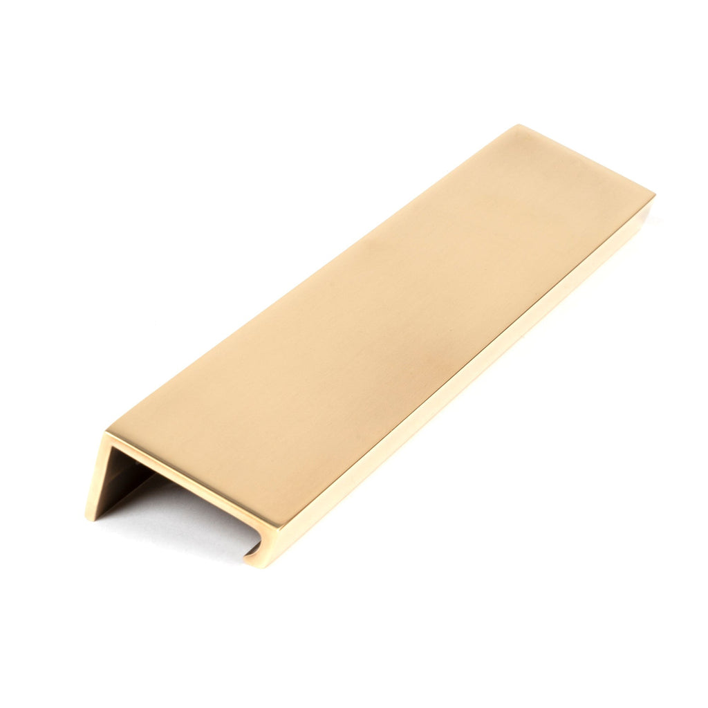 Aged Brass 200mm Plain Edge Pull | From The Anvil