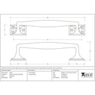 Aged Brass 230mm Art Deco Pull Handle | From The Anvil-Pull Handles-Yester Home