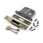 Aged Brass 3" 5 Lever BS Dead Lock - Deadlocks & Deadbolts - From The Anvil - Yester Home
