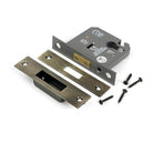Aged Brass 3" Euro Profile Dead Lock - Deadlocks & Deadbolts - From The Anvil - Yester Home