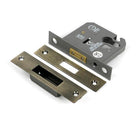 Aged Brass 3" Euro Profile Dead Lock - Deadlocks & Deadbolts - From The Anvil - Yester Home
