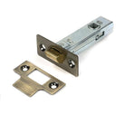 Aged Brass 3" Tubular Mortice Latch - Latches - From The Anvil - Yester Home