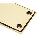 Aged Brass 300mm Art Deco Fingerplate | From The Anvil - Fingerplates - From The Anvil - Yester Home