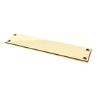 Aged Brass 300mm Art Deco Fingerplate | From The Anvil-Fingerplates-Yester Home