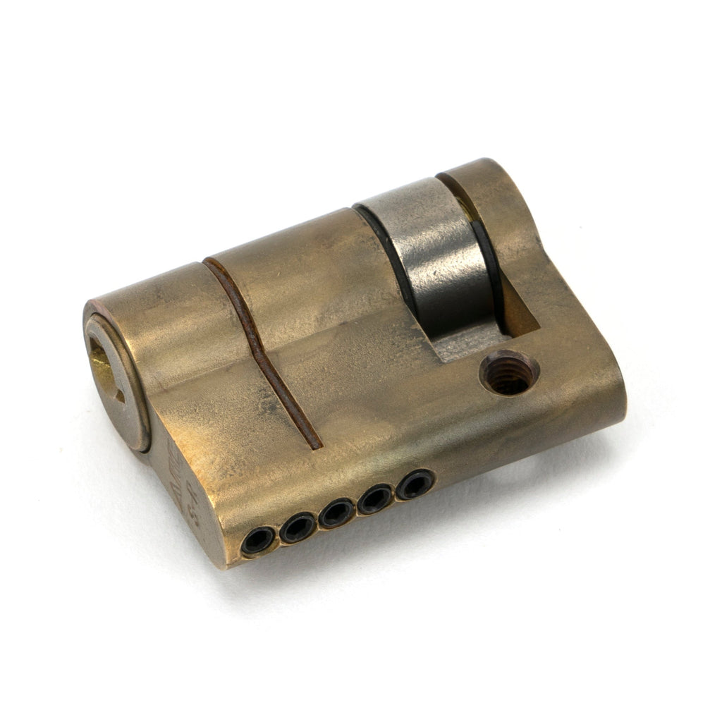 Aged Brass 30/10 5pin Single Cylinder | From The Anvil-Euro Cylinders-Yester Home
