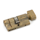 Aged Brass 30/30 5pin Euro Cylinder/Thumbturn | From The Anvil-Euro Cylinders-Yester Home