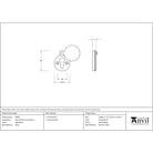 Aged Brass 30mm Round Escutcheon | From The Anvil-Escutcheons-Yester Home