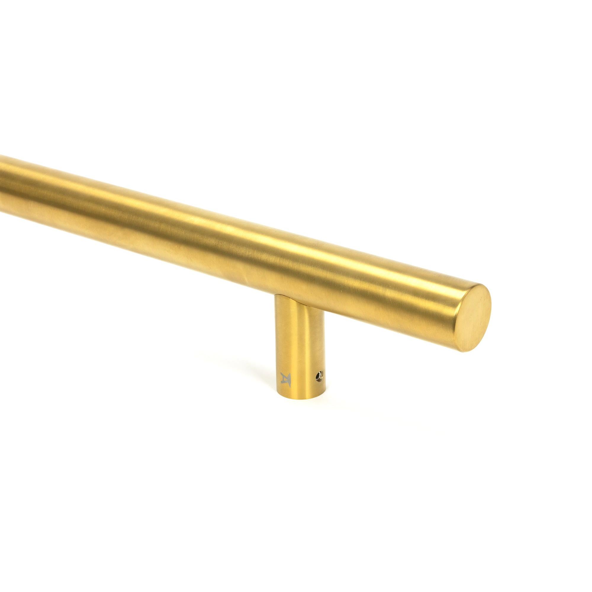 Aged Brass (316) 0.6m T Bar Handle Secret Fix 32mm Ø | From The Anvil - Door Pull Handles - From The Anvil - Yester Home
