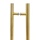 Aged Brass (316) 0.9m T Bar Handle B2B 32mm Ø | From The Anvil - Door Pull Handles - From The Anvil - Yester Home