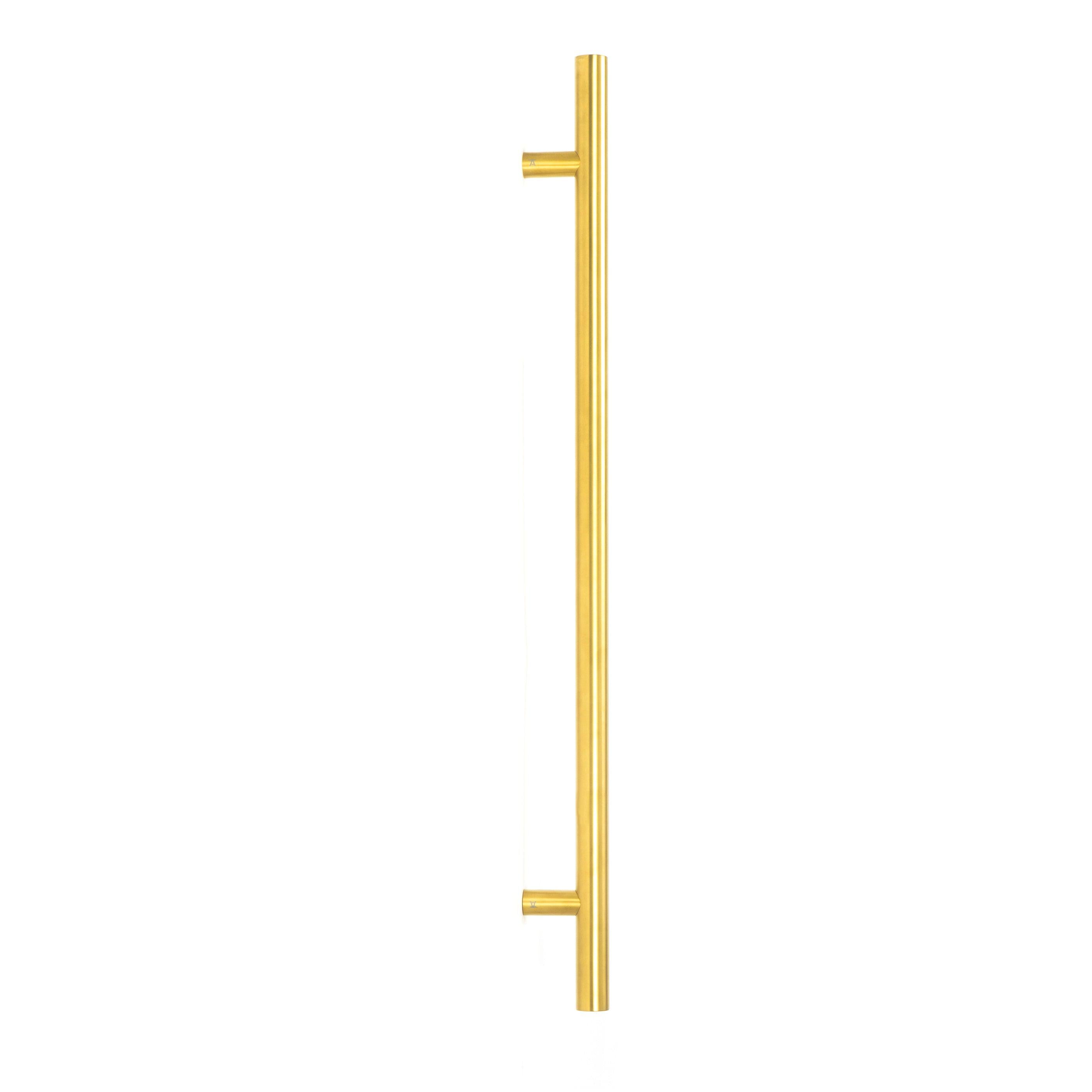 Aged Brass (316) 0.9m T Bar Handle B2B 32mm Ø | From The Anvil - Door Pull Handles - From The Anvil - Yester Home