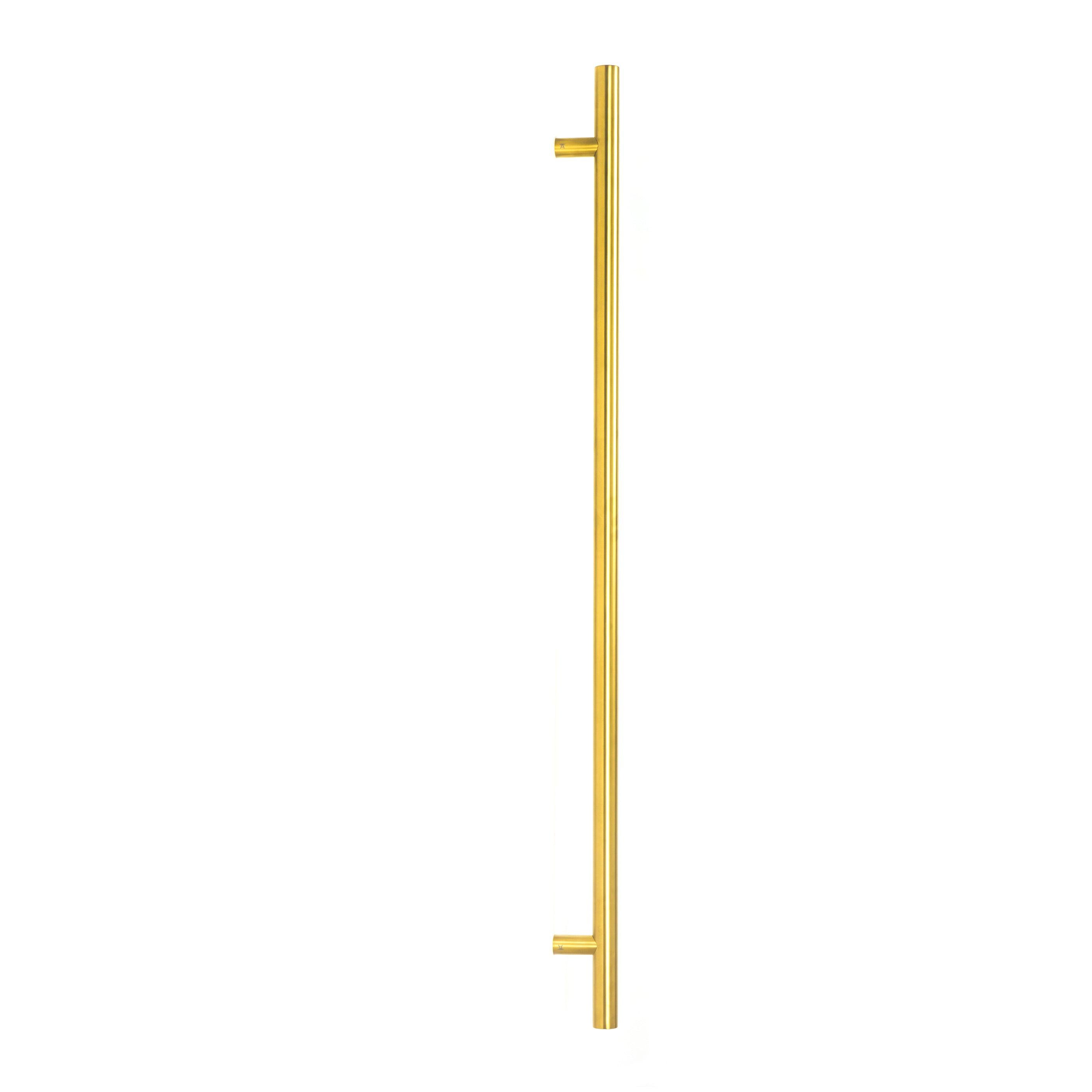 Aged Brass (316) 1.2m T Bar Handle Secret Fix 32mm Ø | From The Anvil - Door Pull Handles - From The Anvil - Yester Home