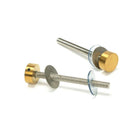 Aged Brass (316) 1.5m T Bar Handle Bolt Fix 32mm Ø | From The Anvil-Pull Handles-Yester Home
