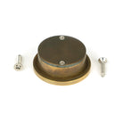 Aged Brass 34mm Round Finger Edge Pull | From The Anvil-Cabinet Pulls-Yester Home