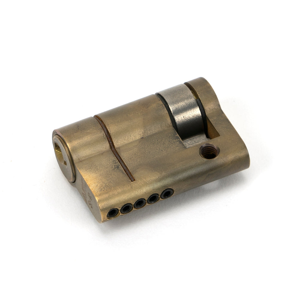 Aged Brass 35/10 5pin Single Cylinder | From The Anvil-Euro Cylinders-Yester Home