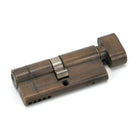 Aged Brass 35/35 5pin Euro Cylinder/Thumbturn | From The Anvil-Euro Cylinders-Yester Home