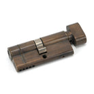 Aged Brass 35/35 5pin Euro Cylinder/Thumbturn KA | From The Anvil - Euro Cylinders - From The Anvil - Yester Home
