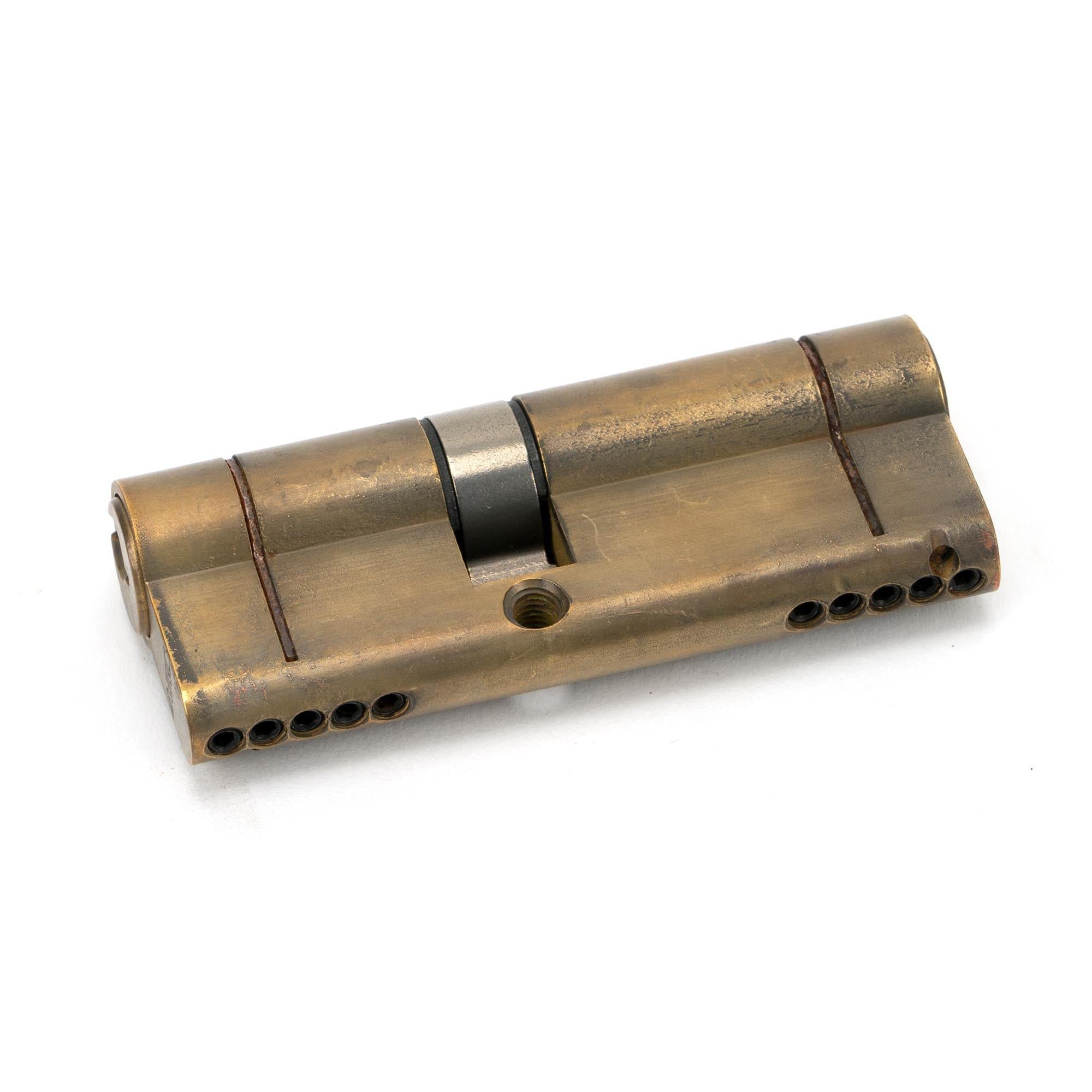 Aged Brass 35/45 5pin Euro Cylinder | From The Anvil - Euro Cylinders - From The Anvil - Yester Home