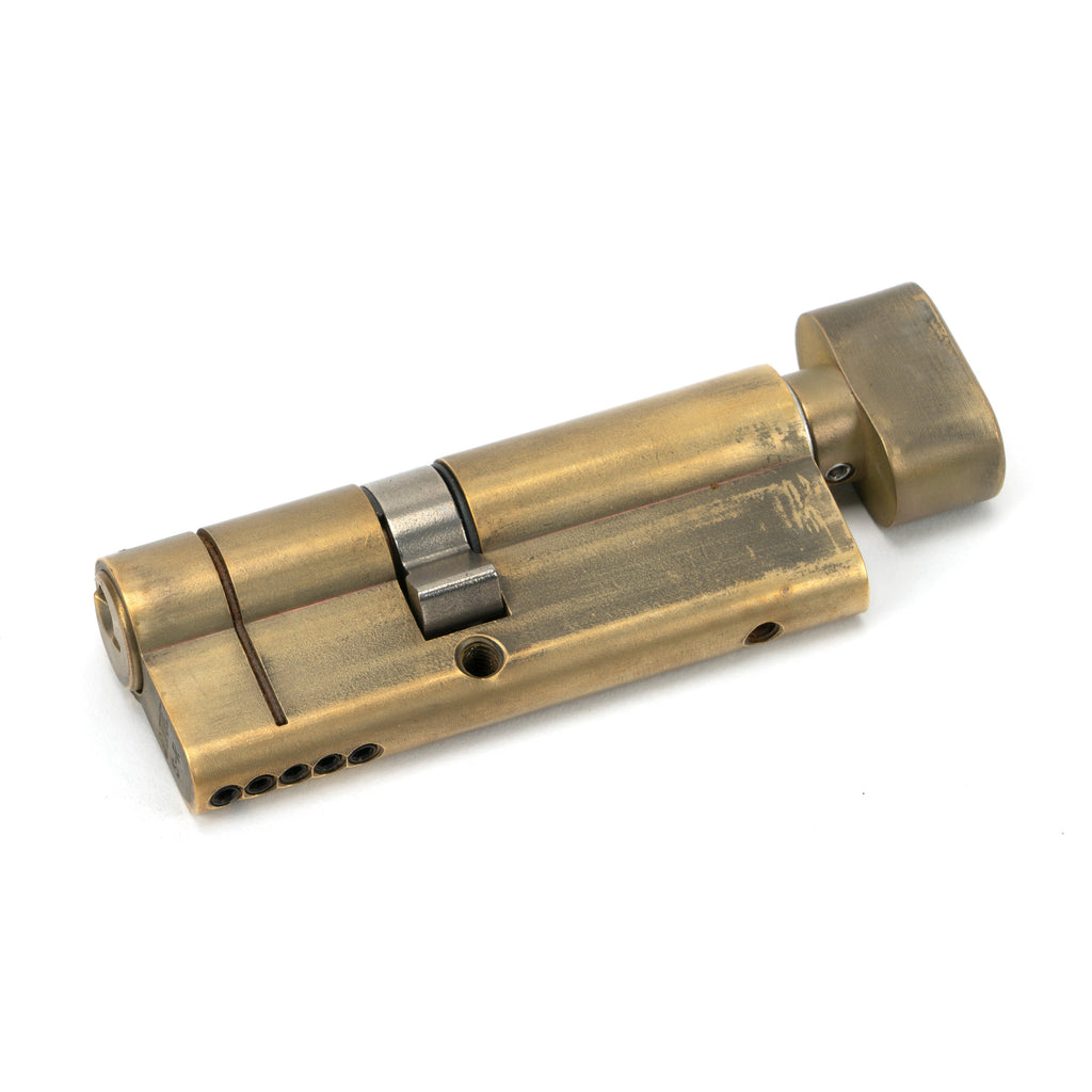 Aged Brass 35/45T 5pin Euro Cylinder/Thumbturn | From The Anvil-Euro Cylinders-Yester Home