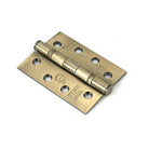 Aged Brass 4" Ball Bearing Butt Hinge (pair) ss | From The Anvil - Butt Hinges - From The Anvil - Yester Home