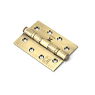 Aged Brass 4" Ball Bearing Butt Hinge (pair) ss | From The Anvil-Butt Hinges-Yester Home