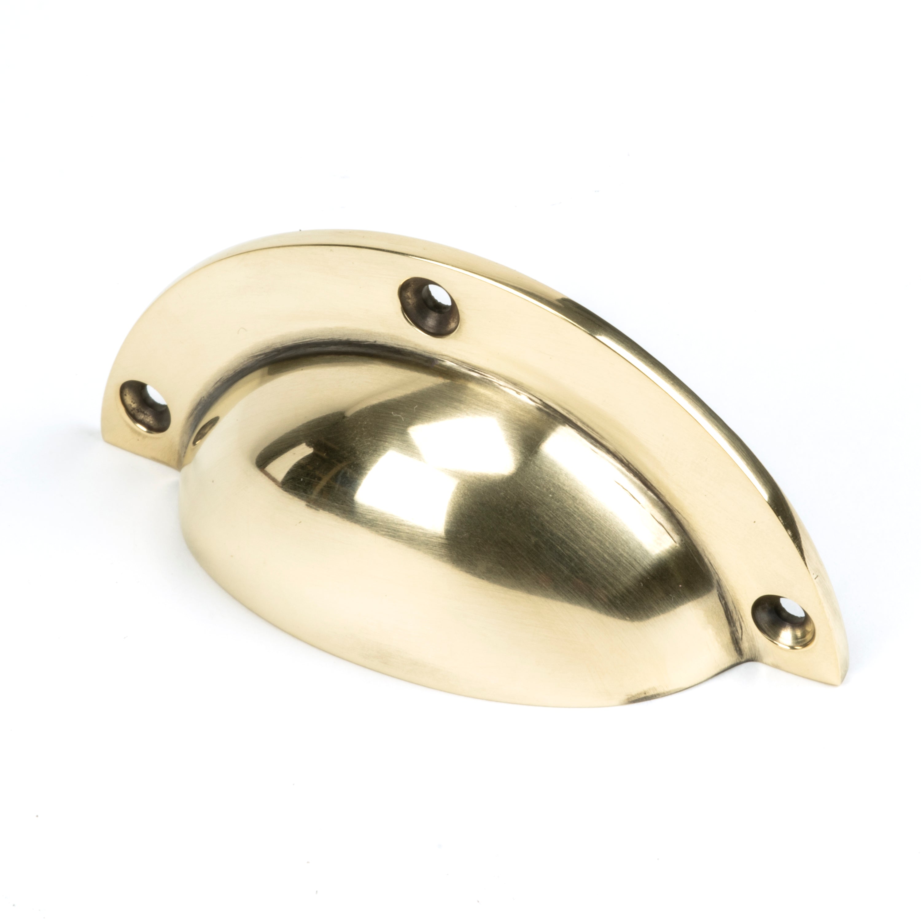 Aged Brass 4" Plain Drawer Pull | From The Anvil-Drawer Pulls-Yester Home