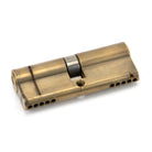 Aged Brass 40/40 5pin Euro Cylinder | From The Anvil - Euro Cylinders - From The Anvil - Yester Home