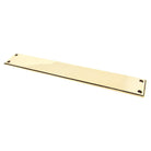 Aged Brass 425mm Art Deco Fingerplate | From The Anvil - Fingerplates - From The Anvil - Yester Home