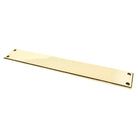 Aged Brass 425mm Art Deco Fingerplate | From The Anvil-Fingerplates-Yester Home