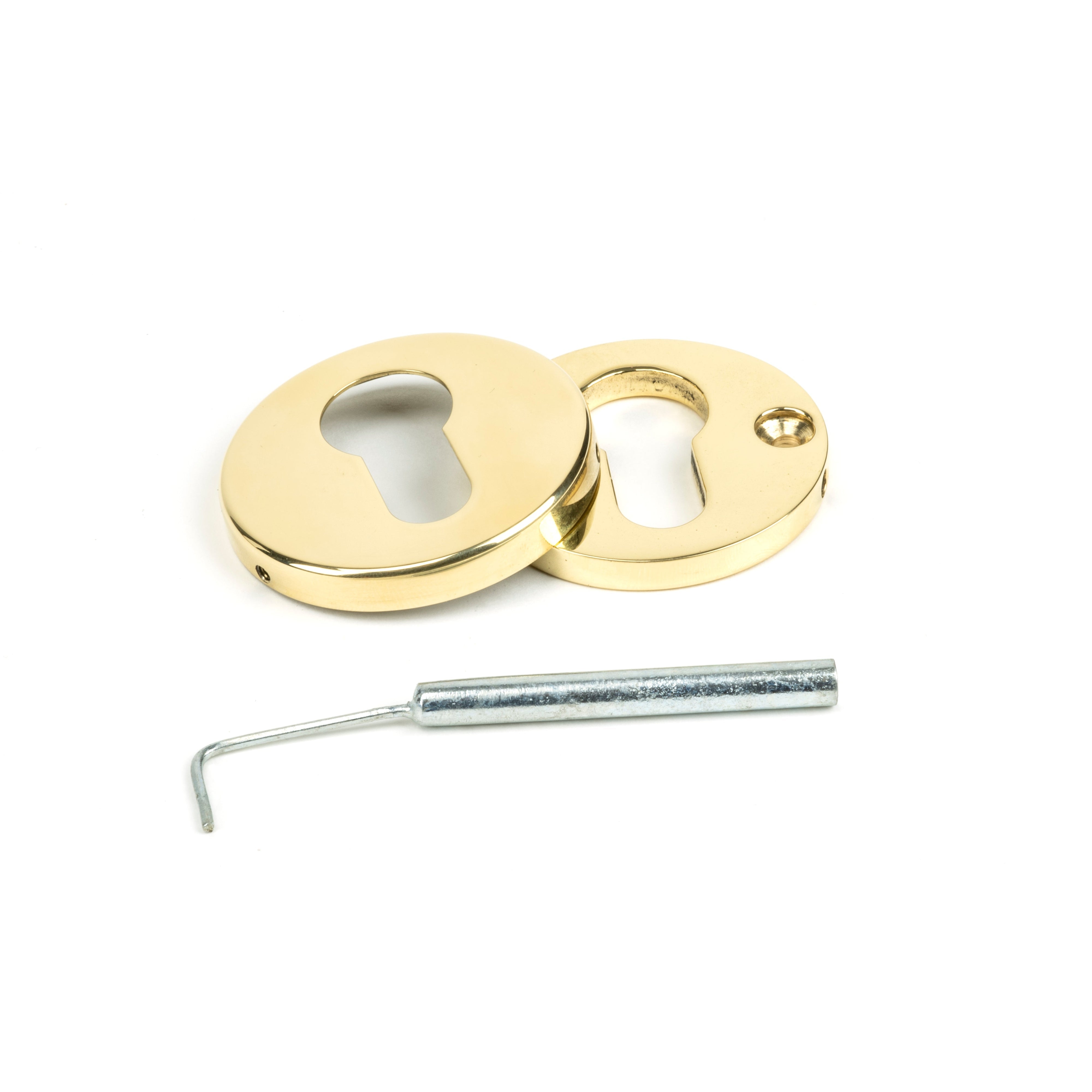 Aged Brass 52mm Regency Concealed Escutcheon | From The Anvil-Euro Escutcheons-Yester Home