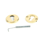Aged Brass 52mm Regency Concealed Escutcheon | From The Anvil-Euro Escutcheons-Yester Home