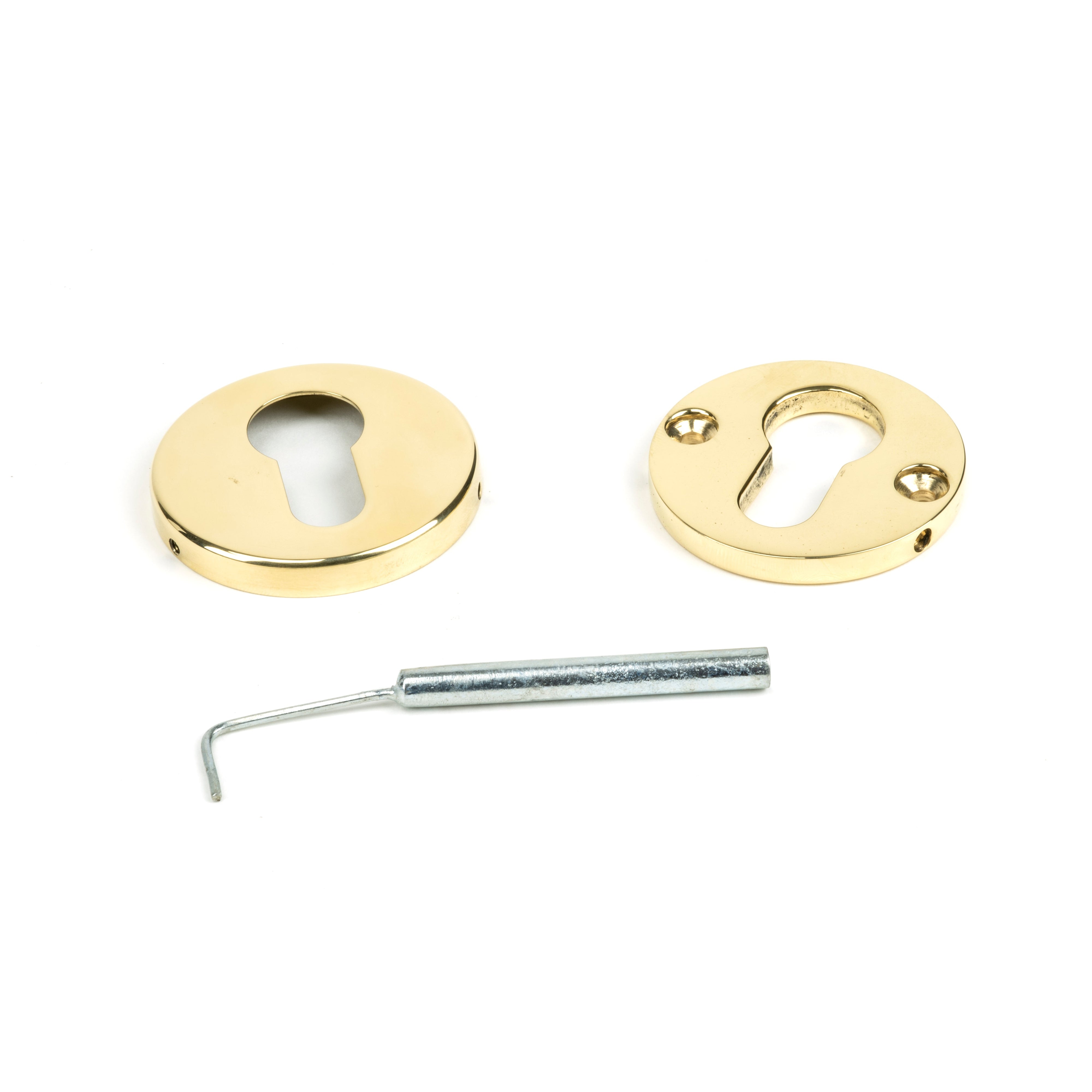 Aged Brass 52mm Regency Concealed Escutcheon | From The Anvil-Euro Escutcheons-Yester Home