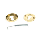 Aged Brass 52mm Regency Concealed Escutcheon | From The Anvil-Euro Escutcheons-Yester Home