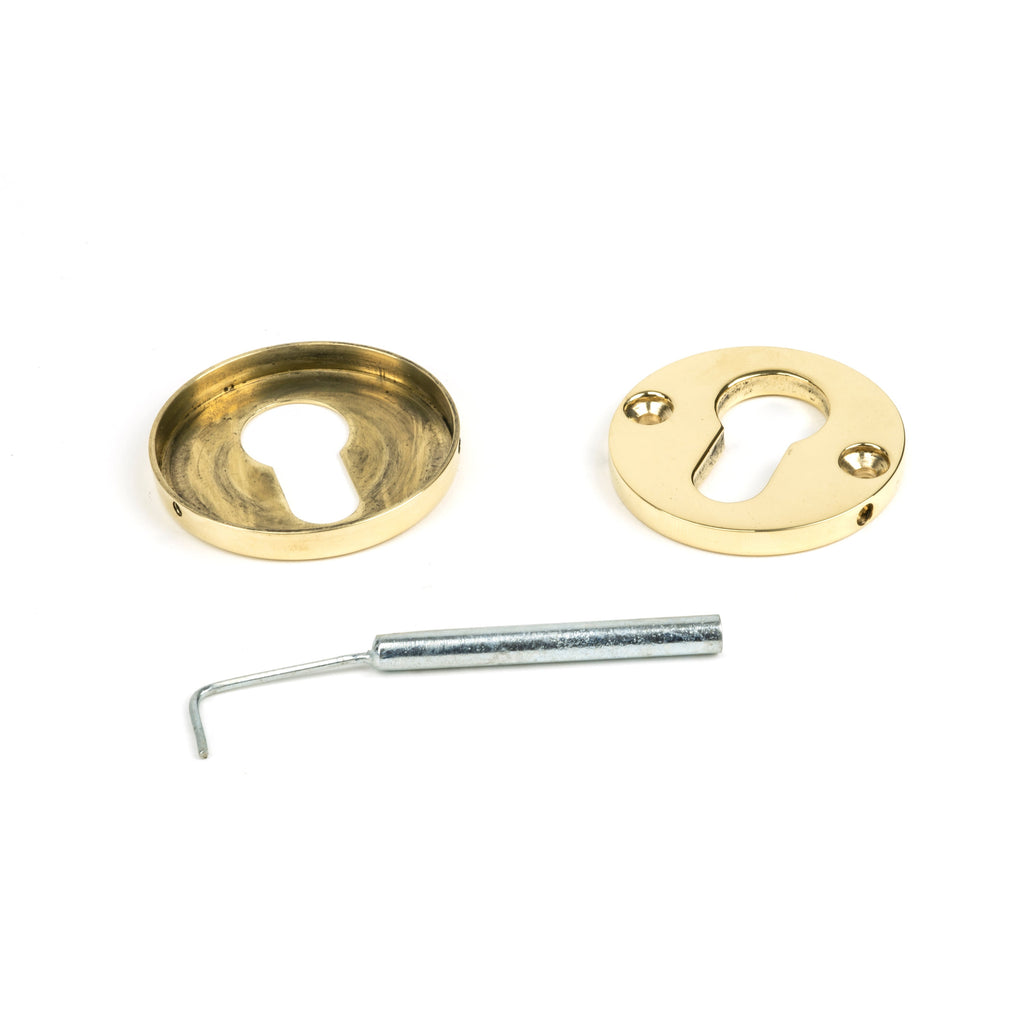 Aged Brass 52mm Regency Concealed Escutcheon | From The Anvil-Euro Escutcheons-Yester Home