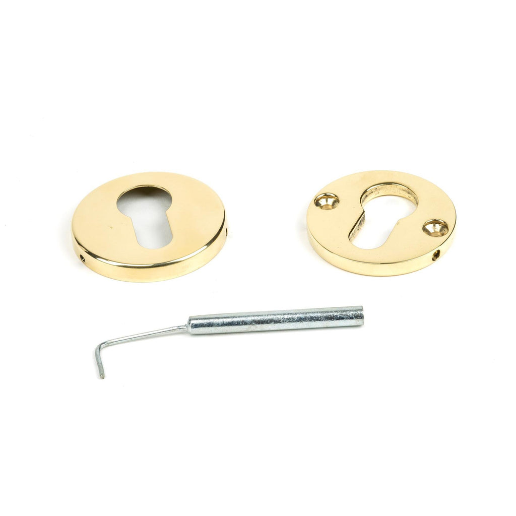Aged Brass 52mm Regency Concealed Escutcheon | From The Anvil - Euro Escutcheons - From The Anvil - Yester Home