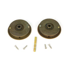 Aged Brass 60mm Art Deco Round Pull - Privacy Set | From The Anvil - Cabinet Pulls - From The Anvil - Yester Home